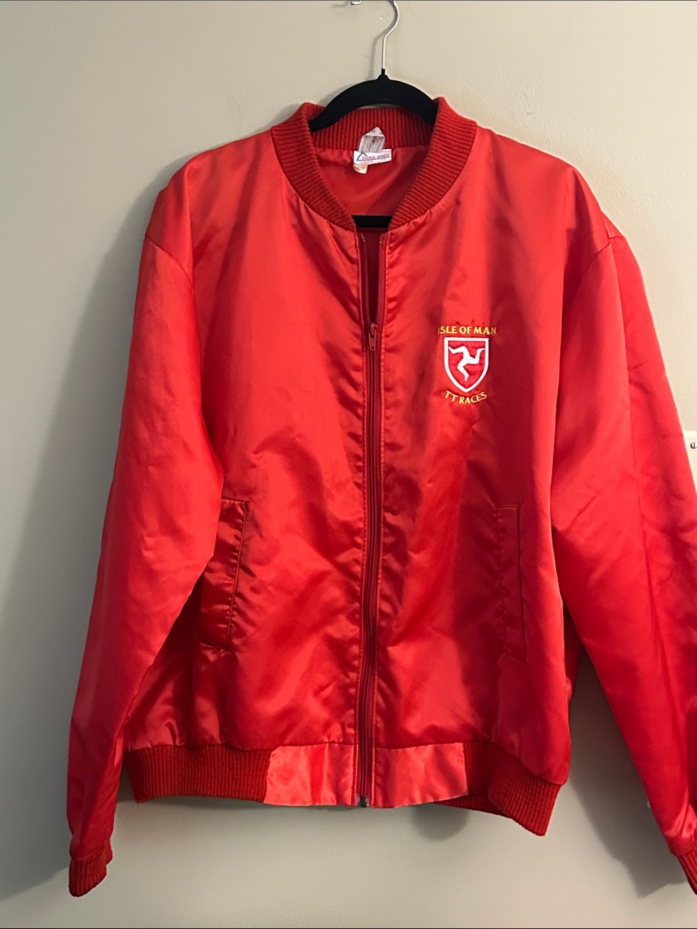 Vintage Isle of Man Bomber Jacket 1980s
